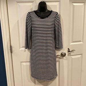 Medium lined Express black and white sparkle dress - NWT
